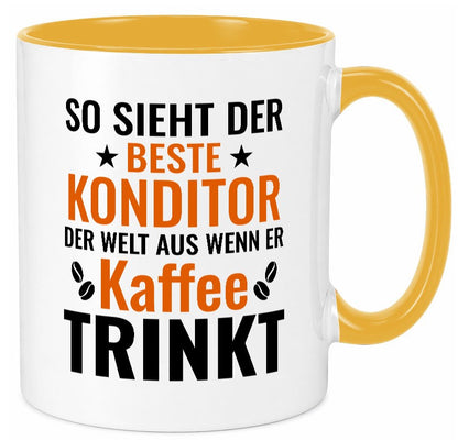 Kaffee trinkt: Konditor | Konditorei lustiger Spruch Geschenk Humor Tasse