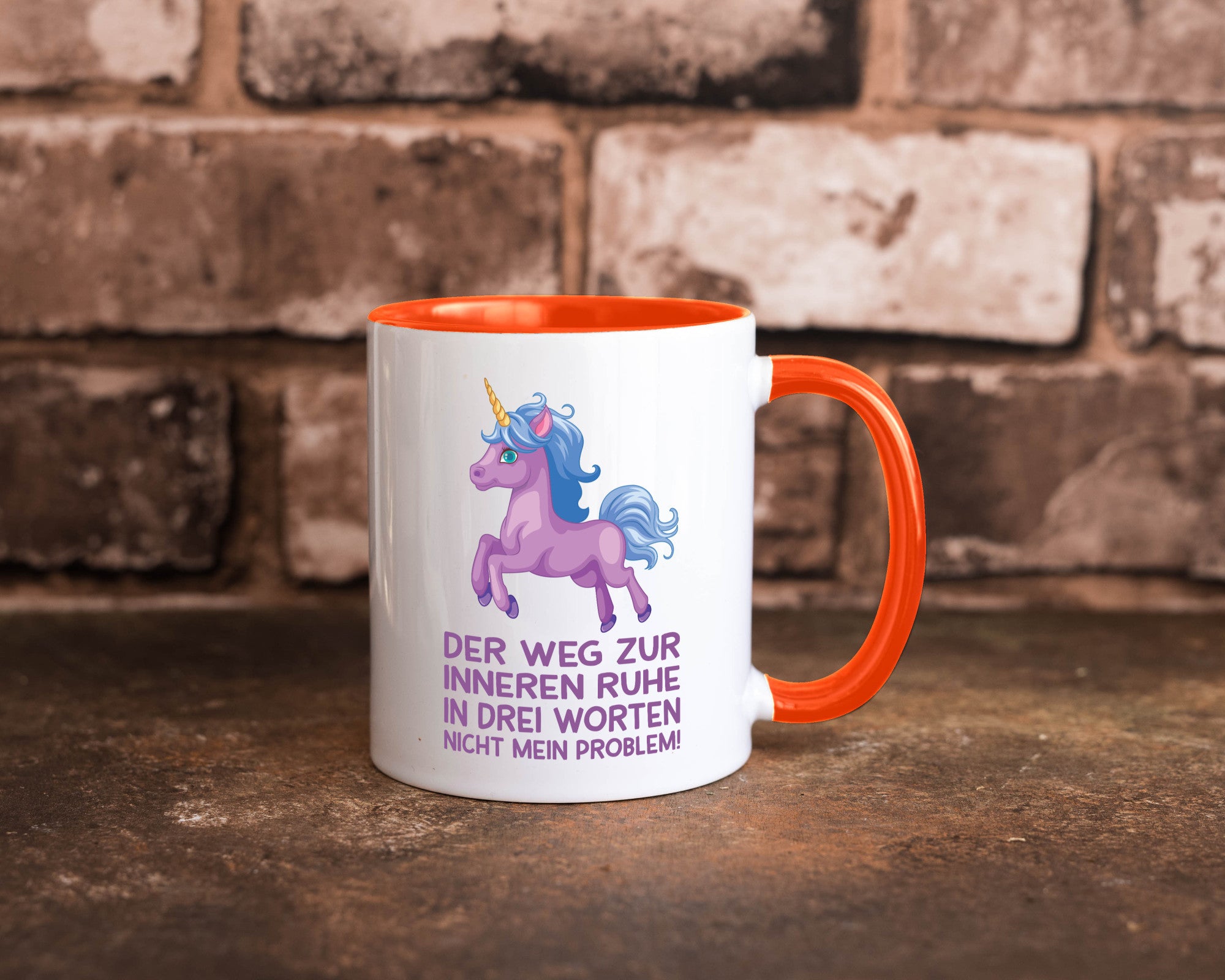 Innere Ruhe, drei Worte, nicht mein Problem | Einhorn Geschenk Humor