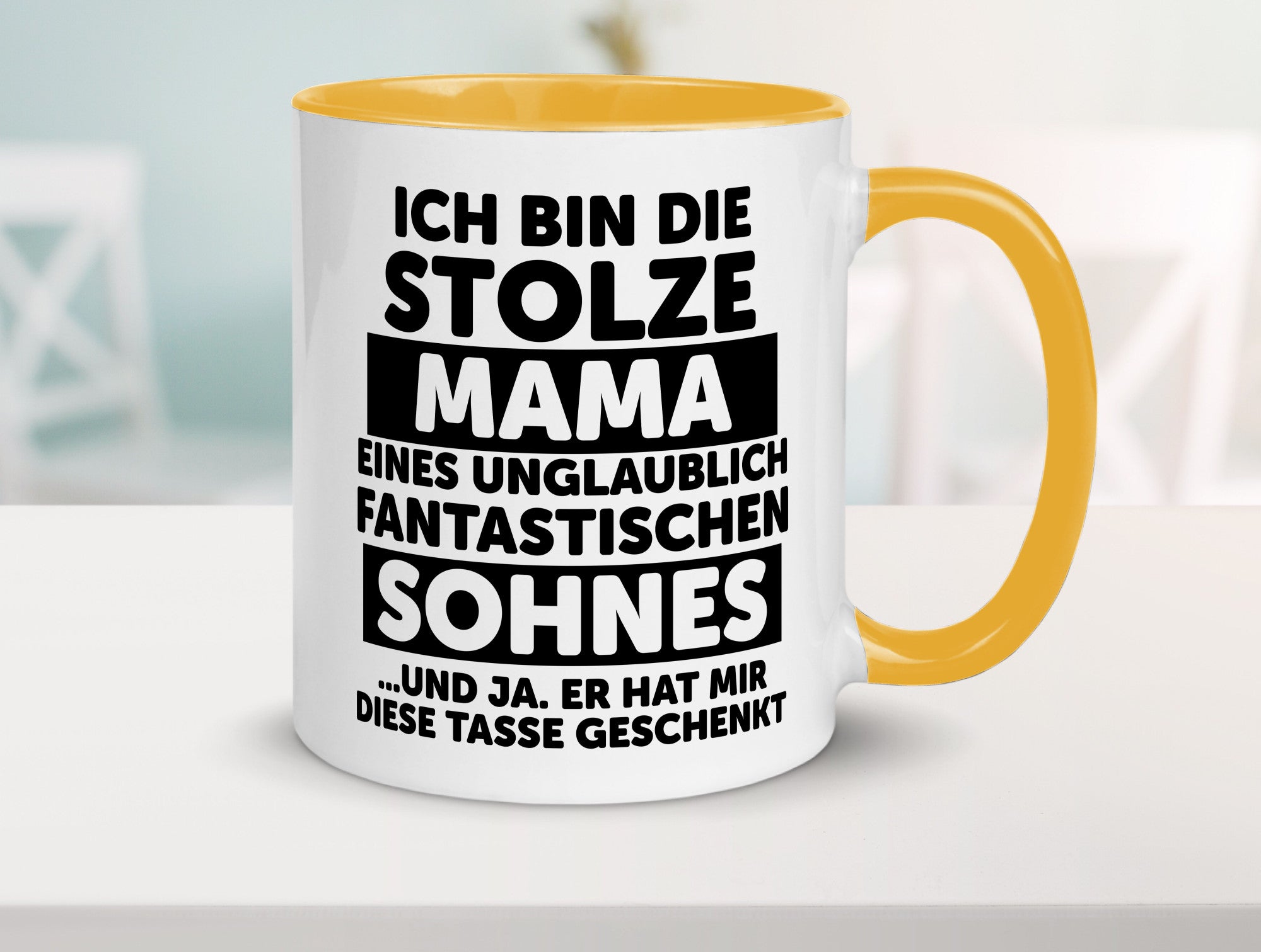 Stolze Mama | Fantastischer Sohn Beste Humor Familie Geschenkidee Tasse