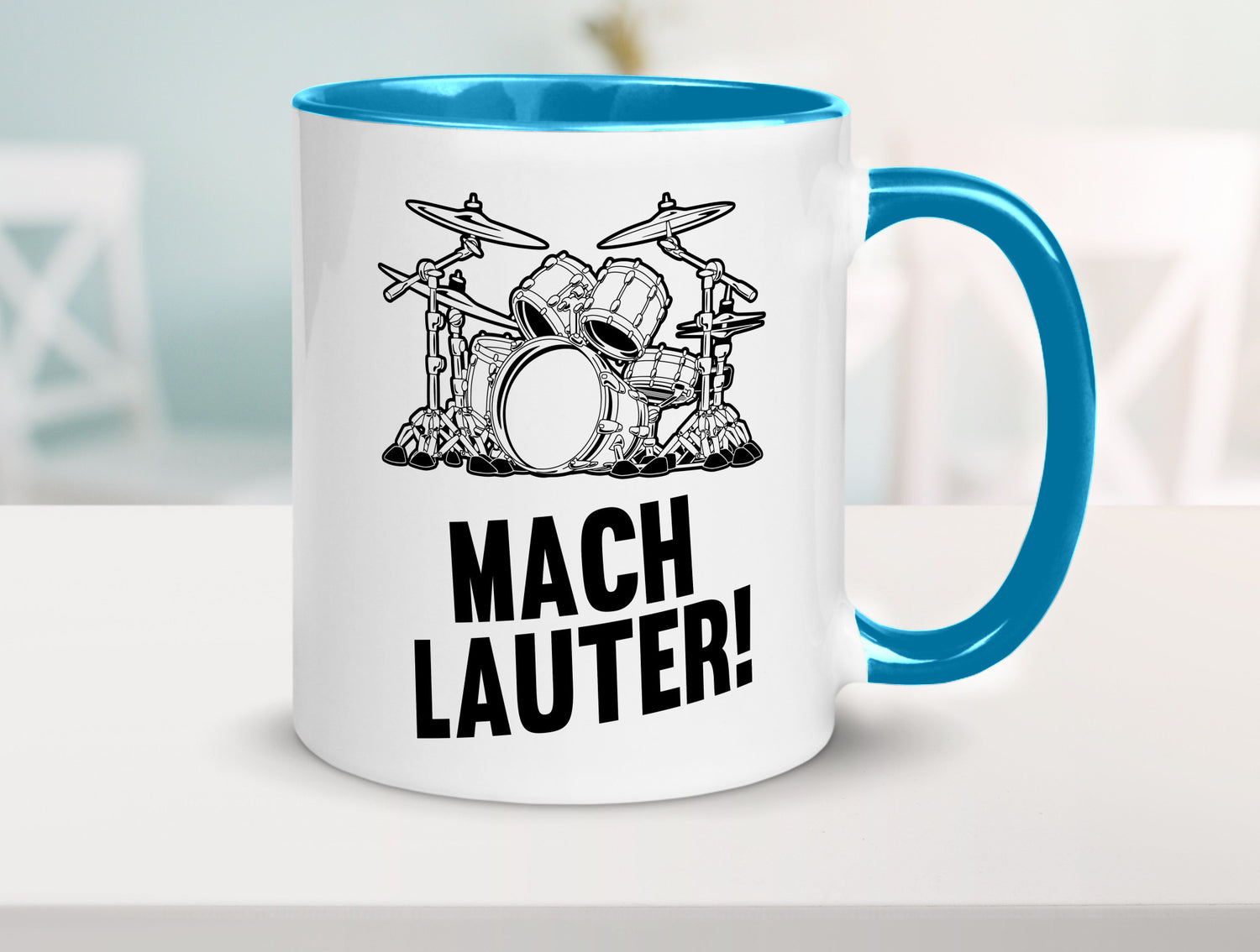Mach lauter | Schlagzeug Band Musiker Geschenkidee Humor Tasse
