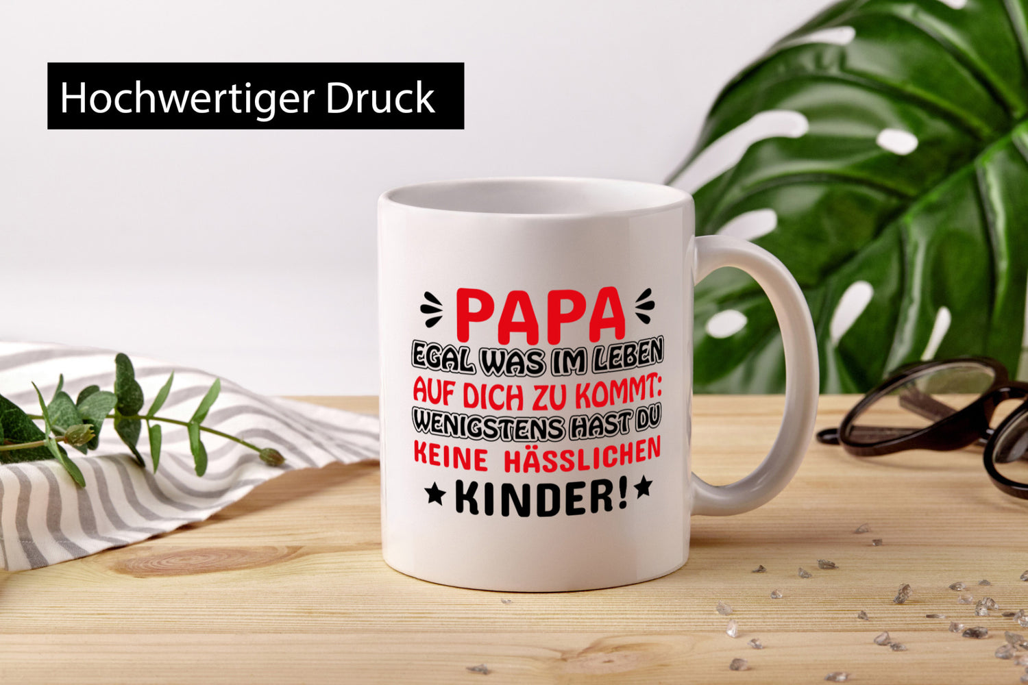 Papa egal was auf dich zukommt Humor Geschenkidee Tasse