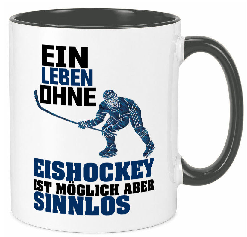 Eishockey | Eishockeyspieler Tasse Eishockeyfan lustiger Spruch Geschenk Humor