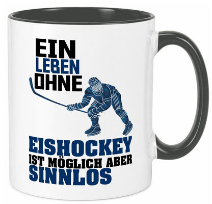 Eishockey | Eishockeyspieler Tasse Eishockeyfan lustiger Spruch Geschenk Humor