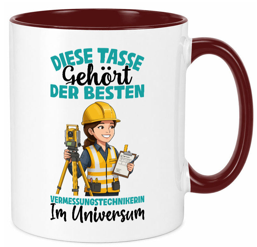 Im Universum: Vermessungstechnikerin | Techniker lustiger Spruch Geschenk Humor
