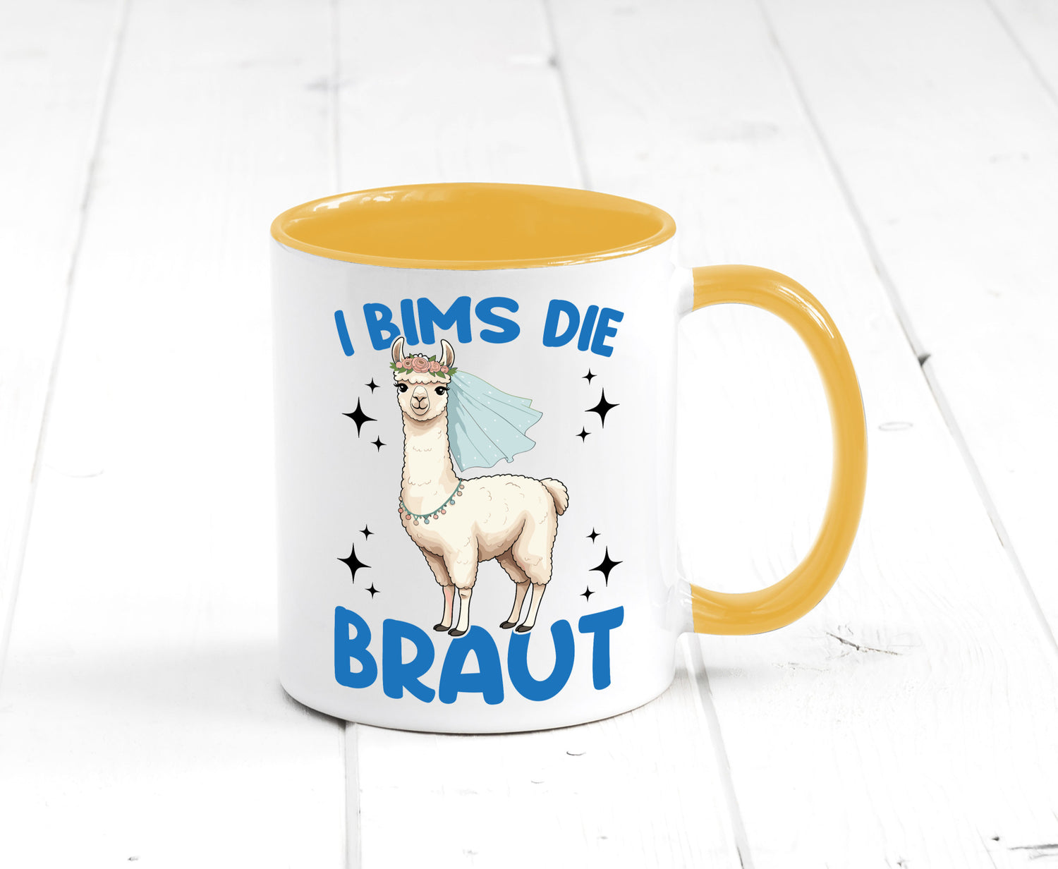 I Bims die Braut | Lama JGA Hochzeit lustig Humor Geschenkidee Geschenk Tasse