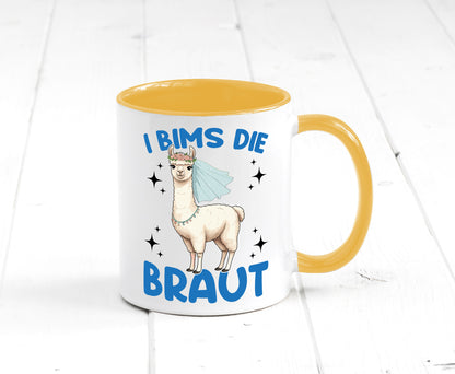 I Bims die Braut | Lama JGA Hochzeit lustig Humor Geschenkidee Geschenk Tasse