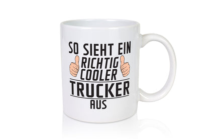 Richtig Cooler Trucker | LKW Fahrer Beruf Humor Arbeit Kollegen Büro