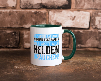 Physiotherapeut | Helden Therapeutin lustiger Spruch Humor Geschenkidee Tasse