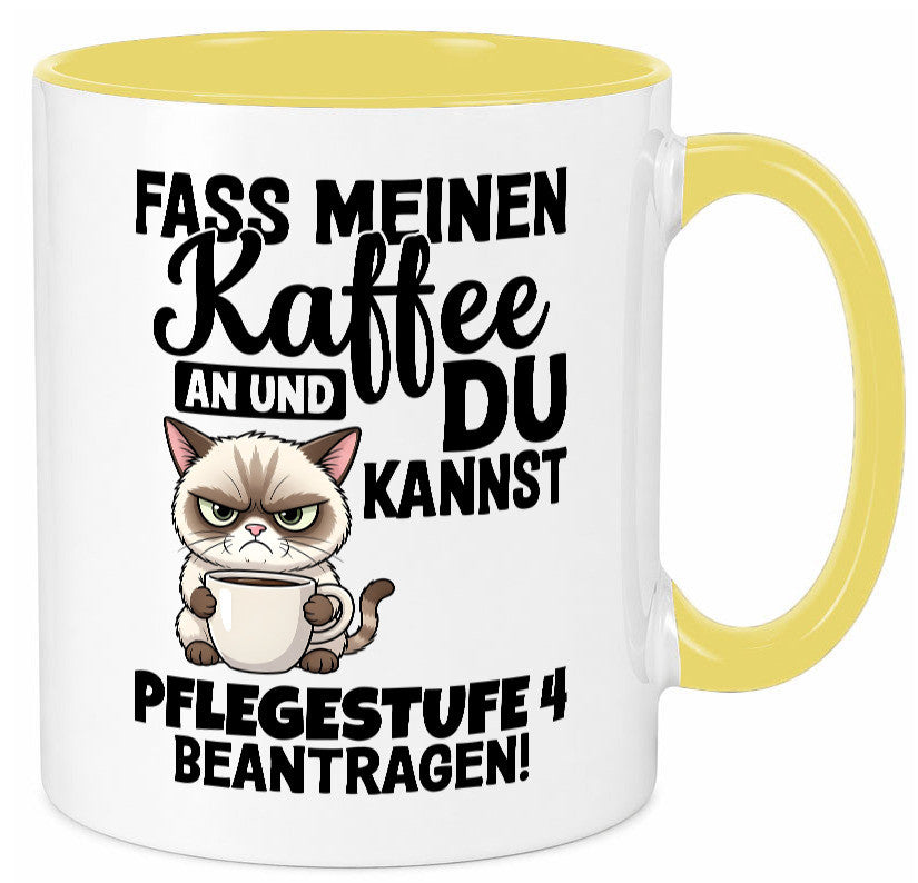 Fass meinen Kaffee an | Pflegestufe 4 Krankenschwester v3 Geschenkidee Humor