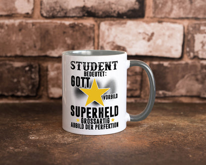 Bedeutung von Student | Universität Uni Studium Geschenkidee Humor Tasse