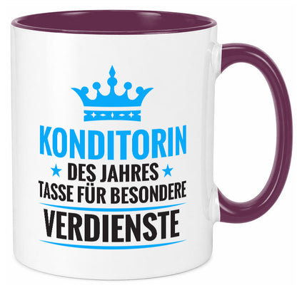 Besonderer Verdienst: Konditorin | Konditorei lustig Humor Geschenkidee