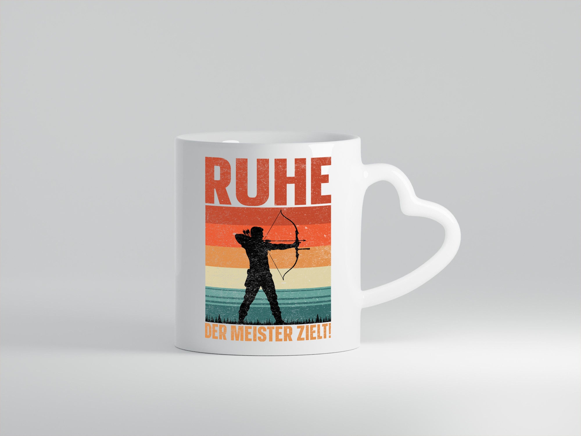 Ruhe der meister Zielt | Bogensport Bogenschütze Humor Geschenkidee Tasse