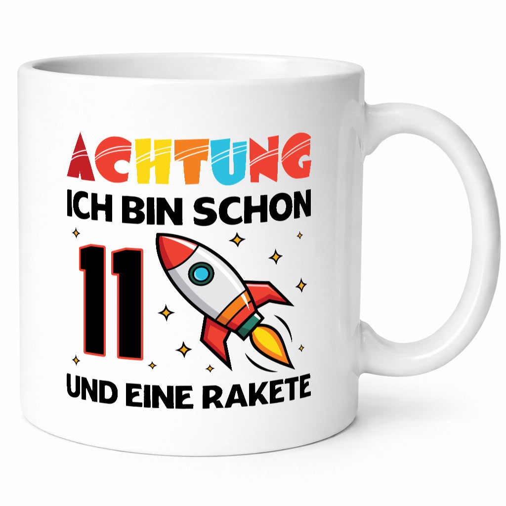 11. Geburtstag | Rakete Weltraum 11 Jahre Galaxy lustig Geschenkidee Geschenk