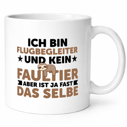 Ich bin kein Faultier: Flugbegleiter | Steward Flughafen Humor Tierliebhaber