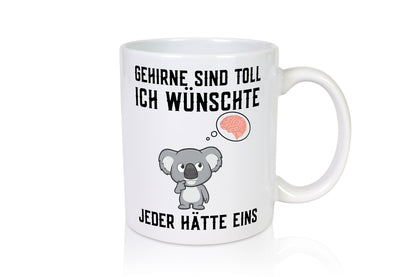 Gehirne sind toll | Dummheit Koala Comic witziger Spruch Geschenkidee Humor
