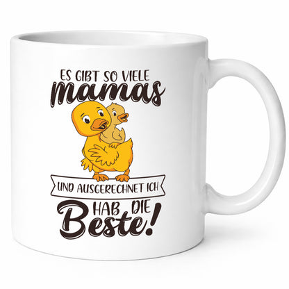 Ich hab die Beste Mama | Muttertag entenmama Geschenkidee Familie Humor Tasse