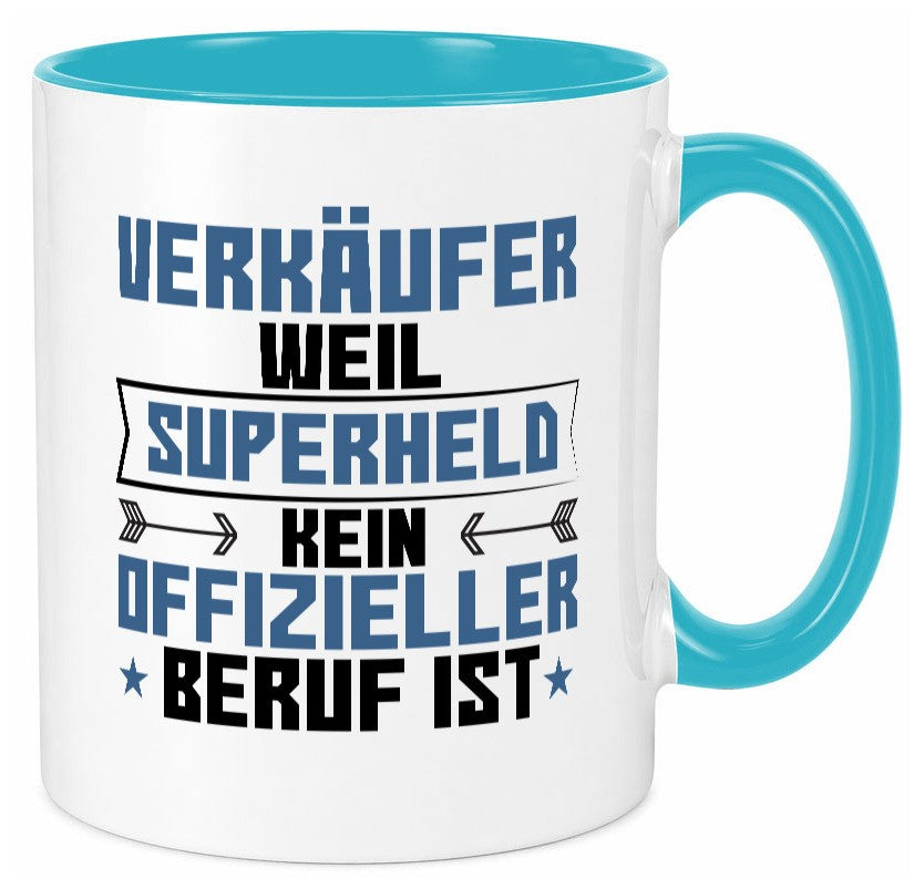 Superheld Verkäufer | Kollege Verkaufsjob Geschenkidee Arbeit Kollegen Büro Tasse