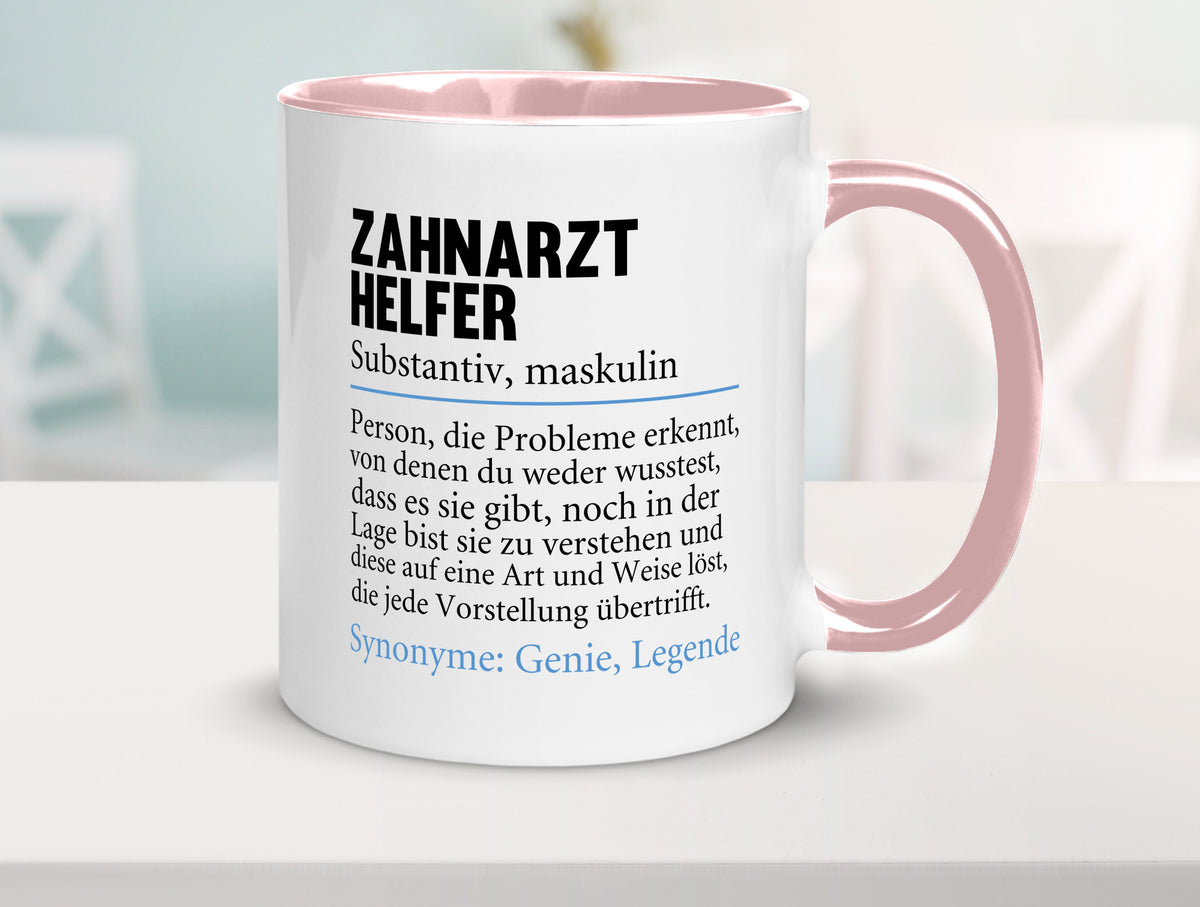 Zahnarzthelfer | Spruch Humor Zahnmedizin Geschenkidee Tasse