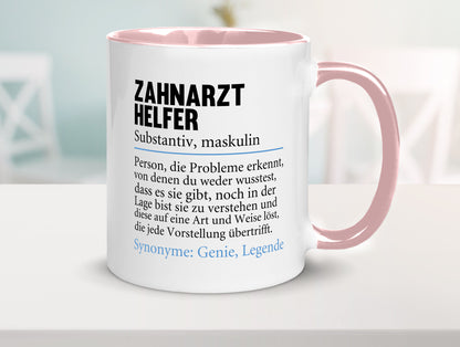 Zahnarzthelfer | Spruch Humor Zahnmedizin Geschenkidee Tasse