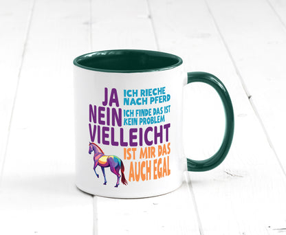 Ja ich Rieche nach Pferd | Reiten Pferdestall lustiger Spruch Geschenk Humor