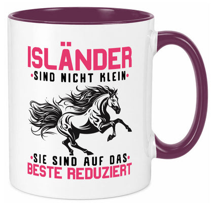 Isländer sind nicht klein | auf das beste Reduziert Pferd Geschenk Humor Tasse