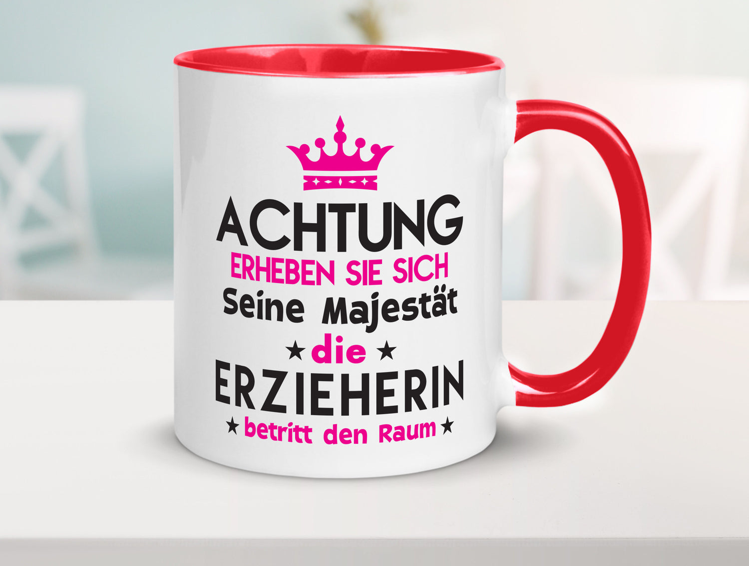 Seine Majestät Erzieherin | Pädagogin Schule Humor Geschenkidee Tasse