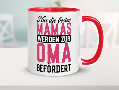 Beste Mama wird zur Oma befördert | Großmutter lustiger Spruch Geschenk Familie