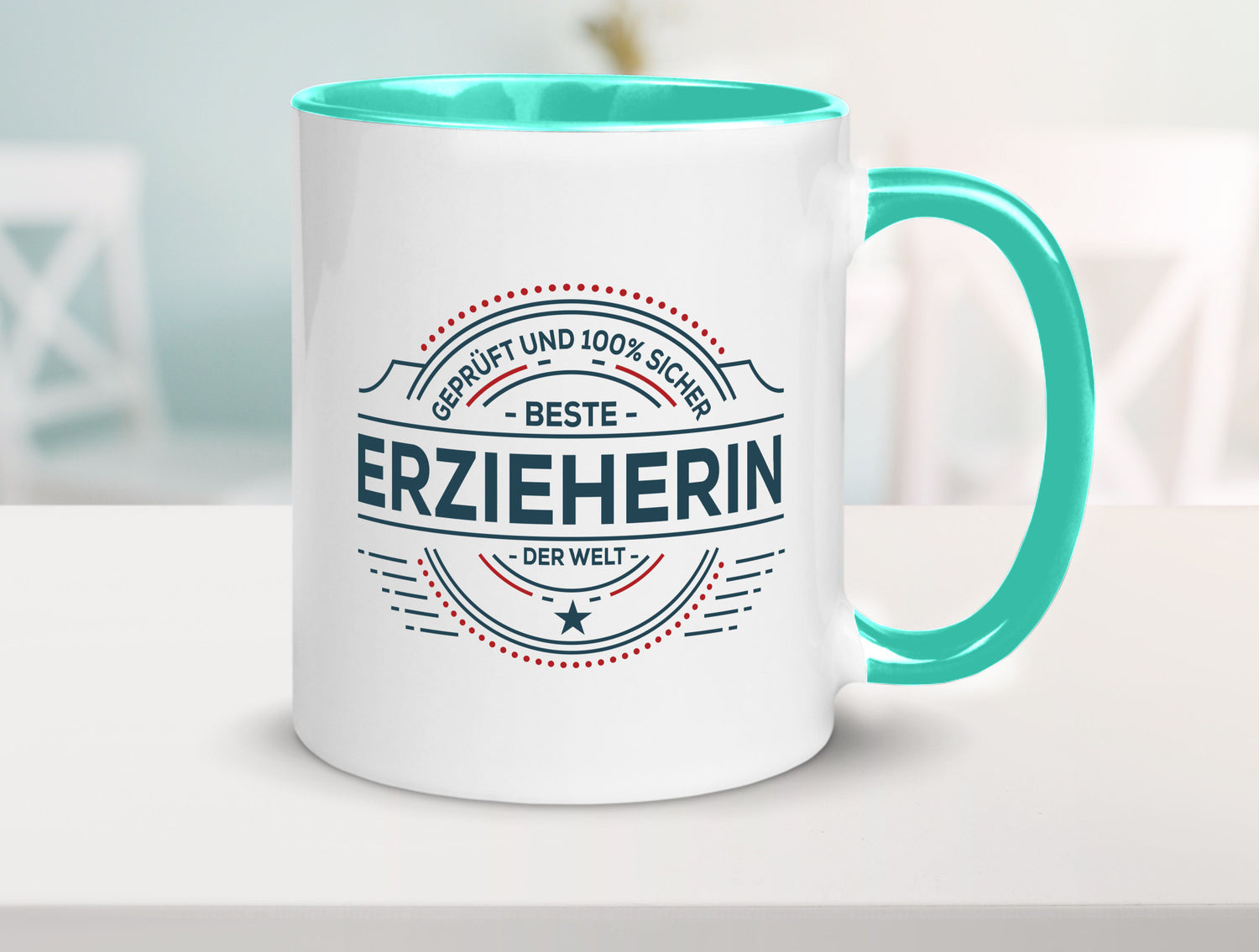 Geprüft und sicher: Erzieherin | Pädagogin Schule Geschenk Humor Geschenkidee