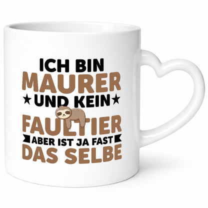 Ich bin kein Faultier: Maurer | Bau Handwerker v2 Humor Tierliebhaber