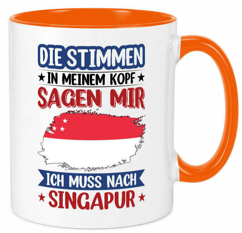 Singapur | Urlaub Stimmen in meinem Kopf Traumland v2 lustiger Spruch Geschenk