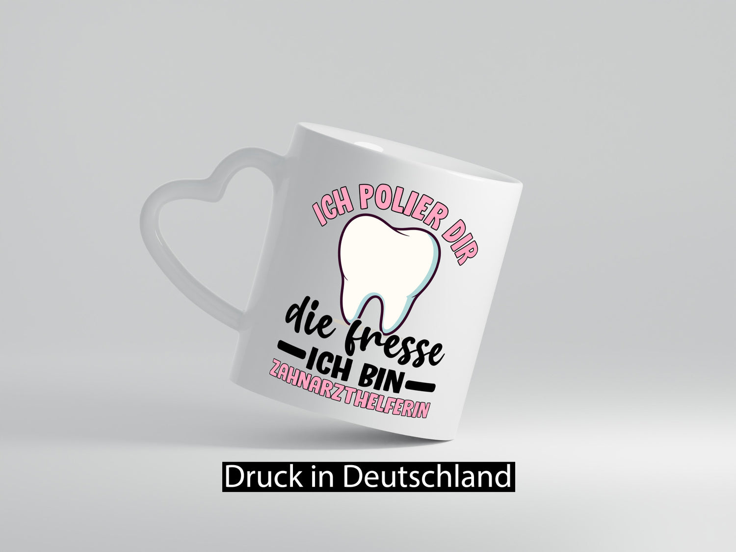 Ich polier dir die Fresse | Zahnarzthelferin Zahnarzt lustig Humor Geschenkidee
