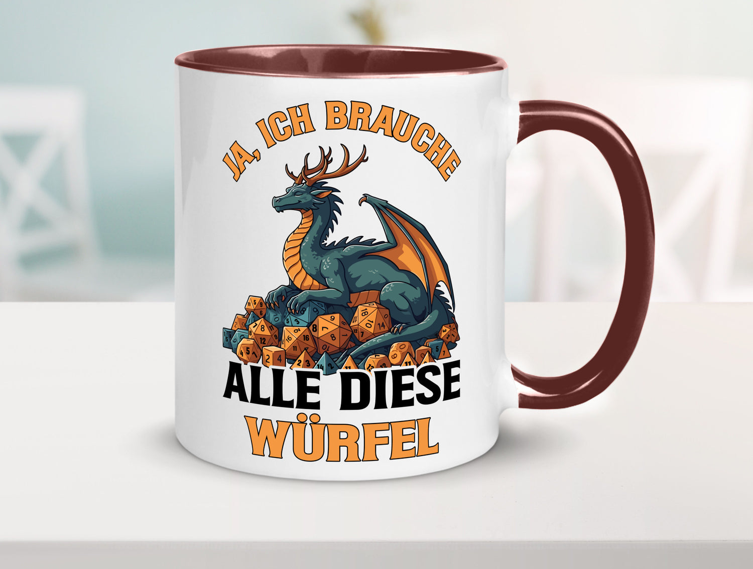 Ja ich brauche alle diese Würfel | Drache Rollenspiel v2 Geschenk Humor
