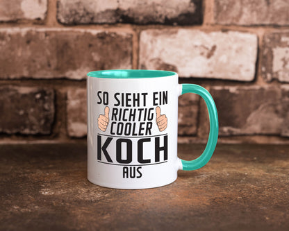 Richtig Cooler Koch | Chefkoch Humor Arbeit Kollegen Büro Geschenkidee Tasse