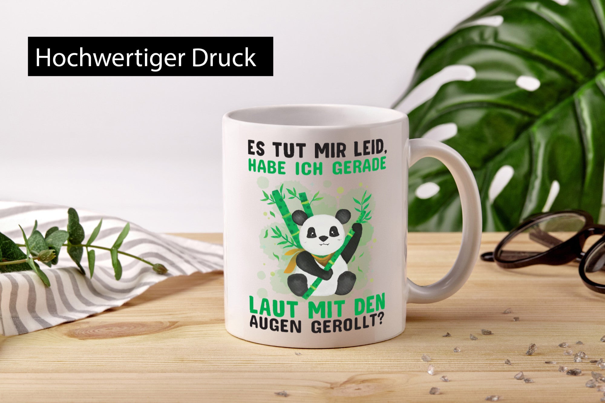 Genervter Panda | Büro Tasse Kollegen Arbeit lustiger Spruch Geschenk