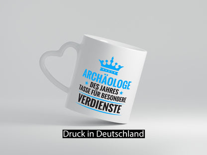 Besonderer Verdienst: Archäologe | Archäologie Forscher Geschenkidee Humor Tasse
