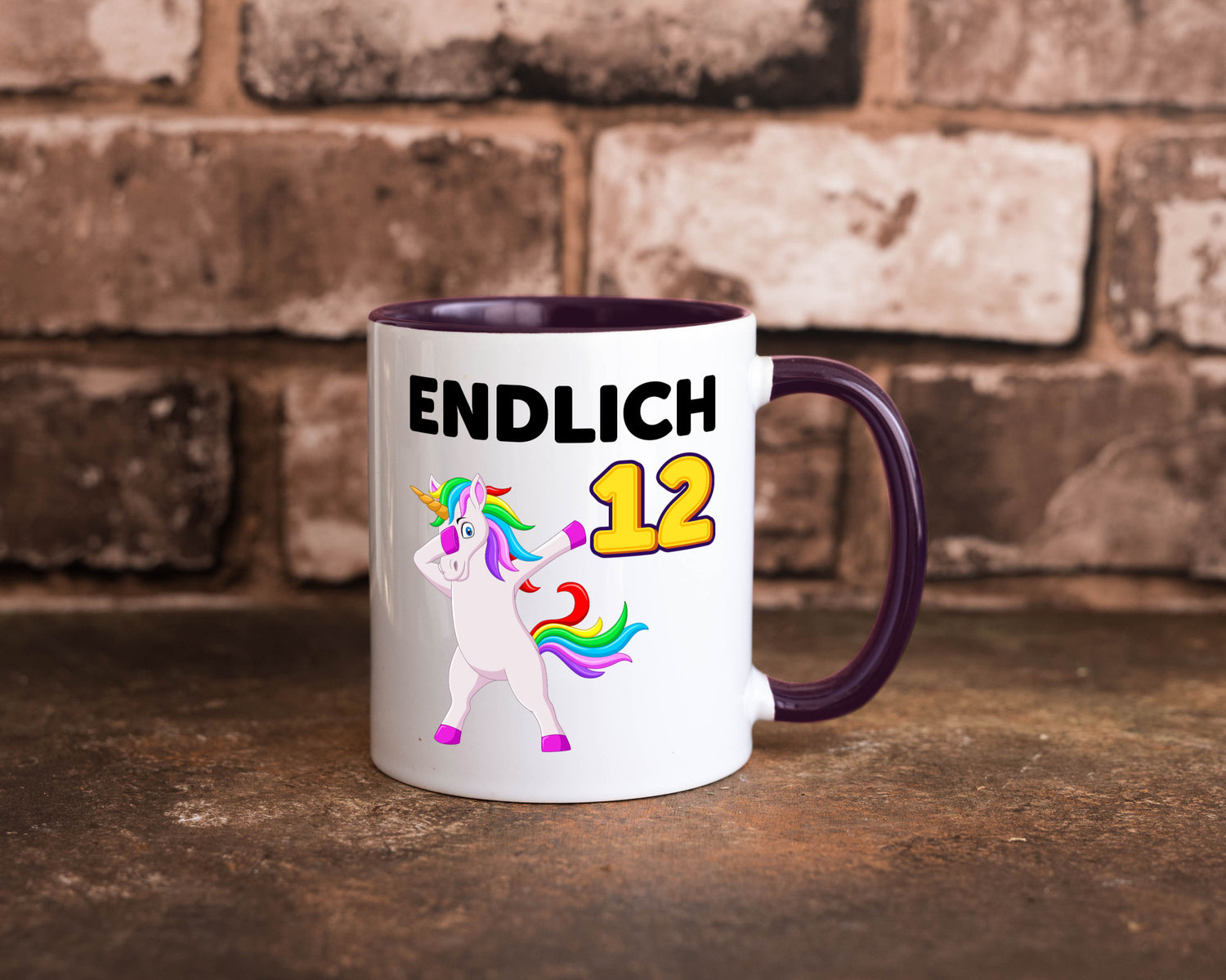 12. Geburtstag | endlich 12 Jahre Einhorn Mädchen lustig Geschenkidee Geschenk