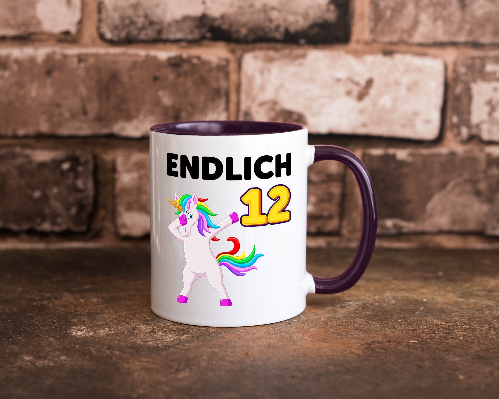 12. Geburtstag | endlich 12 Jahre Einhorn Mädchen lustig Geschenkidee Geschenk