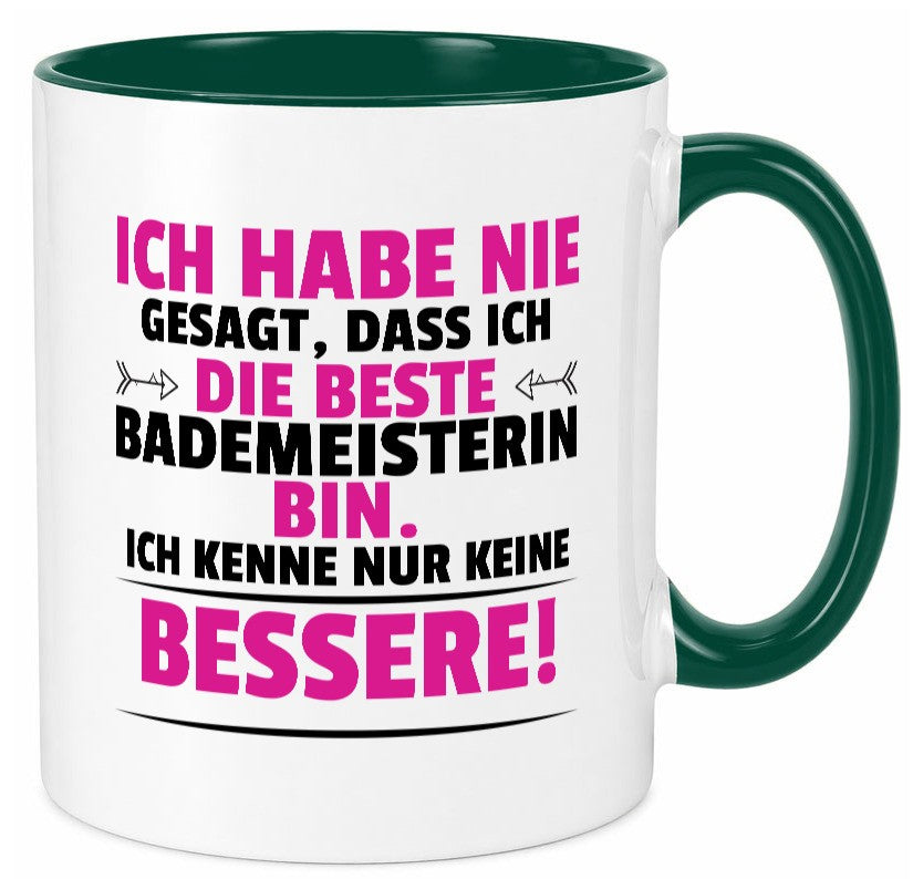 Die Beste Bademeisterin | Schwimmmeisterin Geschenkidee Humor Tasse