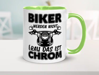Biker werden nicht grau | Motorrradfahrer Tasse Humor Geschenkidee