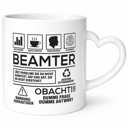 Achtung Probleme Beamter | Verbeamtung öffentlicher Dienst Geschenk Humor