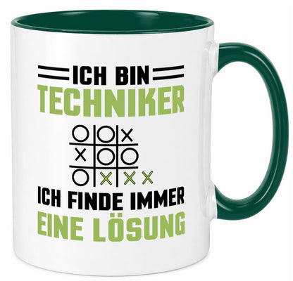 Ich bin Techniker finde immer eine Lösung | lustiger Spruch Geschenk Humor