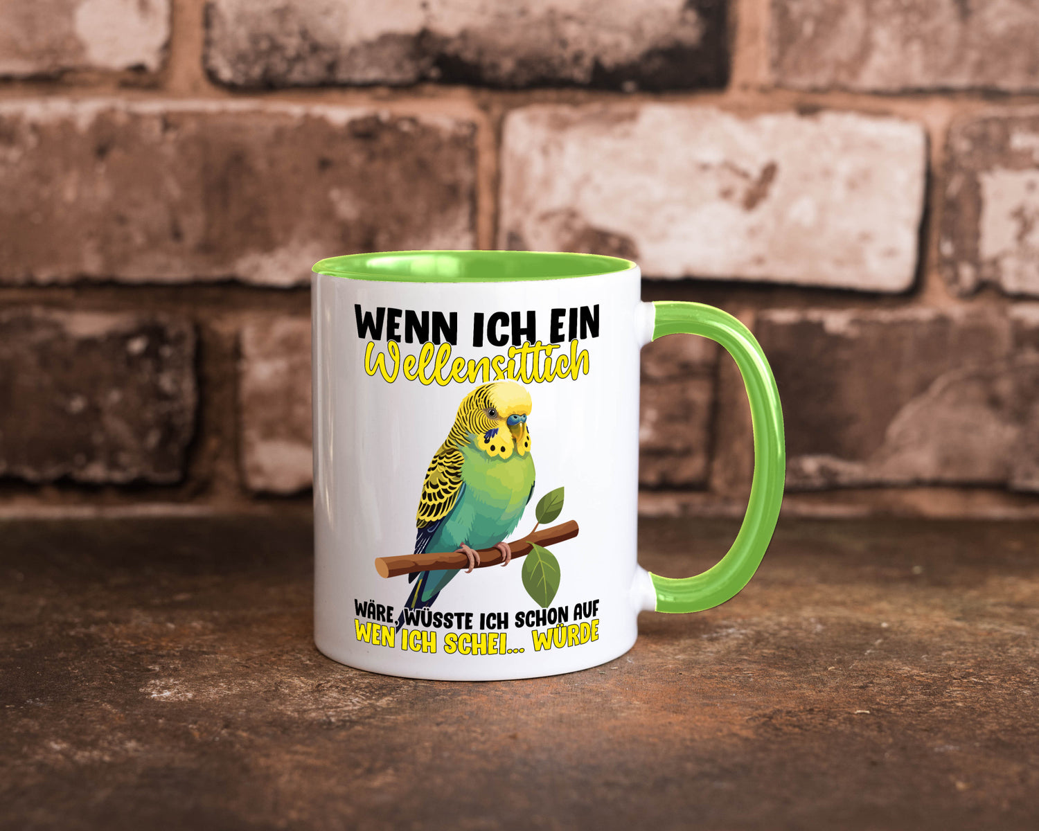 Wellensittich | Vogelbesitzer Humor Geschenkidee Tasse