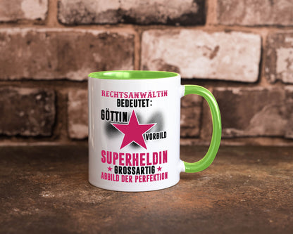 Bedeutung von Rechtsanwältin | Jurstin Anwältin Humor Geschenkidee Tasse