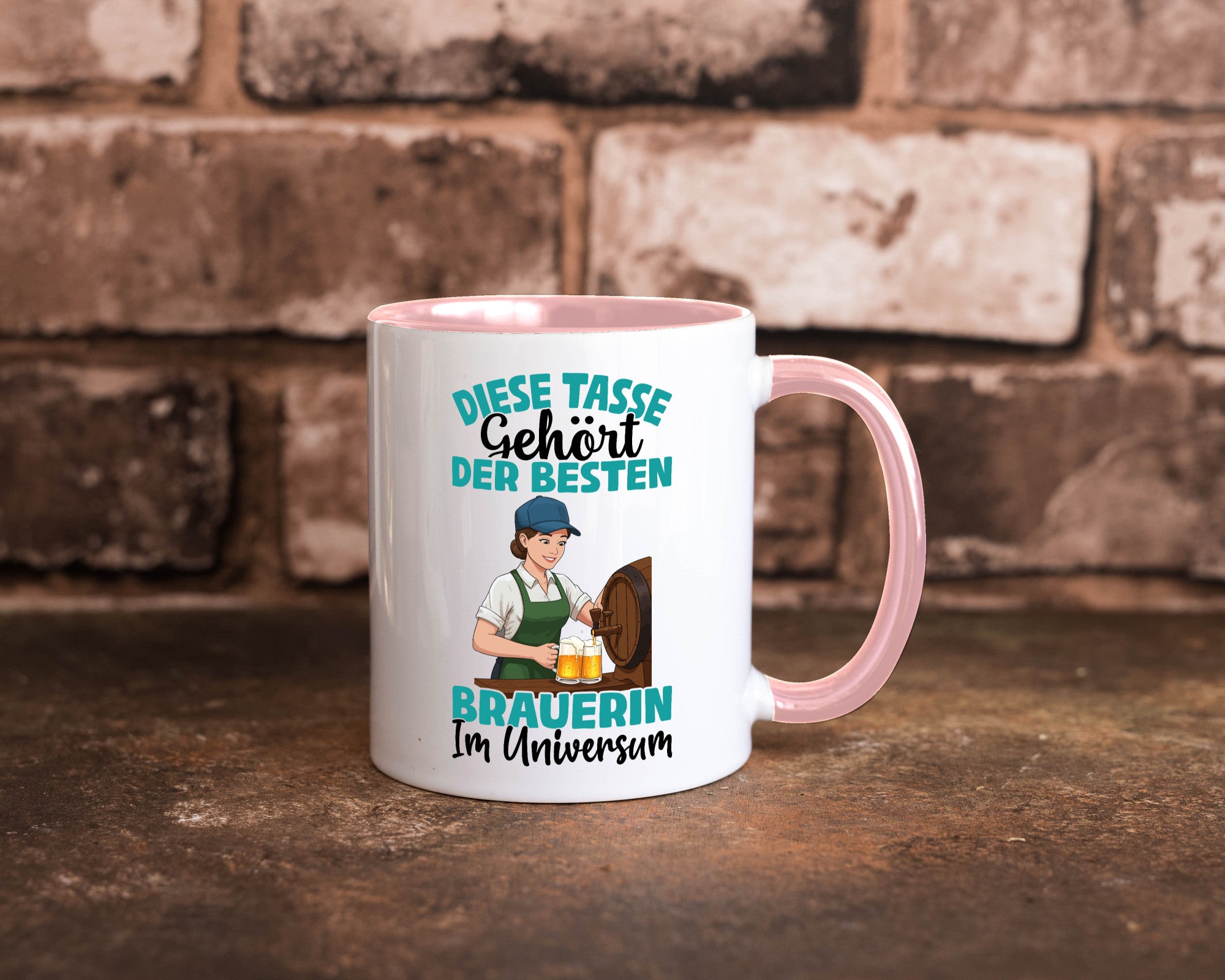 Im Universum: Brauerin | Bier Brauerei lustiger Spruch Geschenk Humor