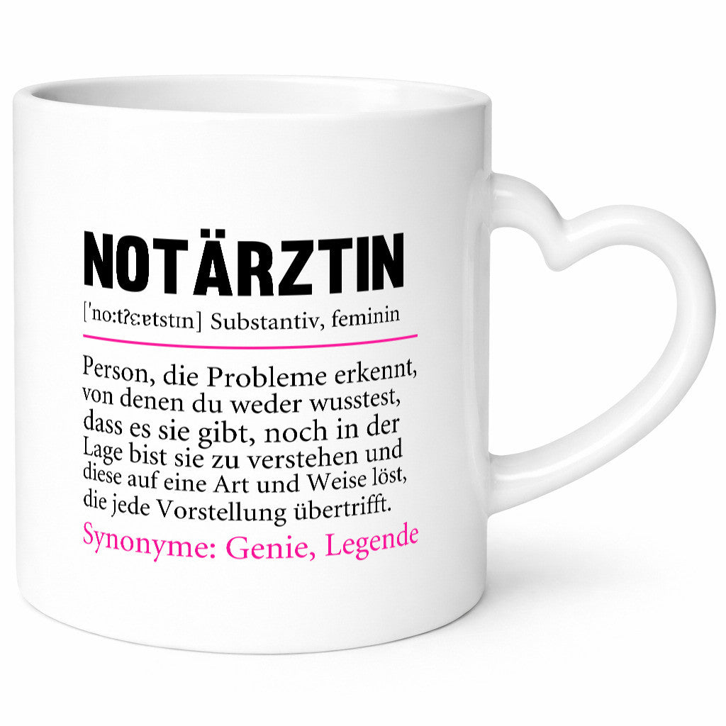 Notärztin | Spruch lustig Beruf Ärztin Humor v2 Geschenk Arbeit Kollegen Büro