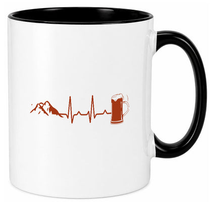 Berge und Bier | Wandern Wanderer Biertrinken Geschenkidee Humor Tasse