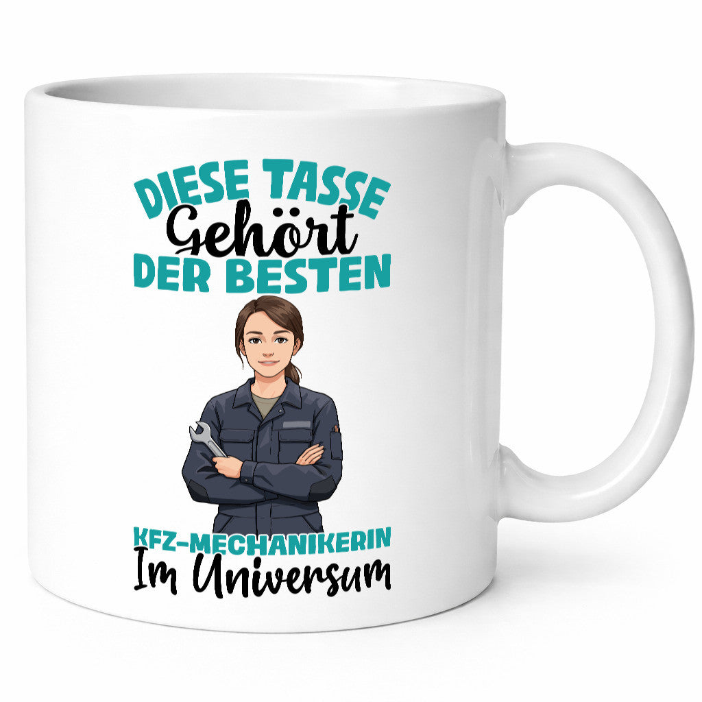 Im Universum: KFZ-Mechanikerin | Mechaniker KFZ lustiger Spruch Geschenk Humor