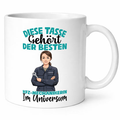 Im Universum: KFZ-Mechanikerin | Mechaniker KFZ lustiger Spruch Geschenk Humor