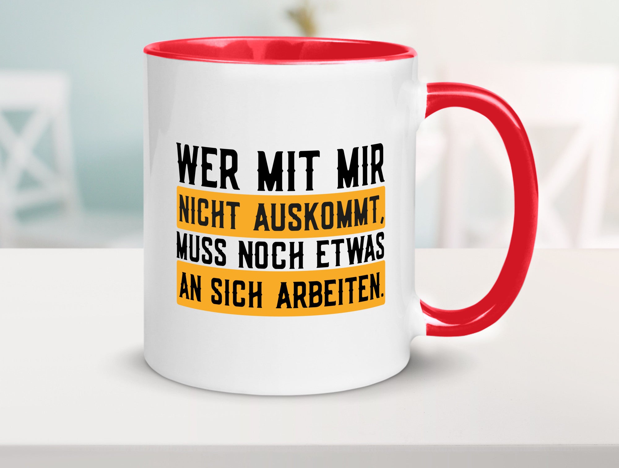 Wer mit mir nicht auskommt | Selbstbewusst lustiger Spruch Geschenk Humor