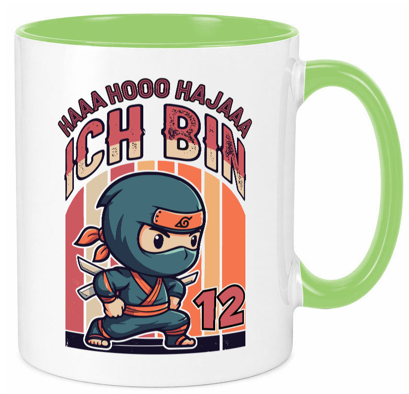12. Geburtstag | Ninja Junge 12 Jahre Humor Geschenkidee Tasse